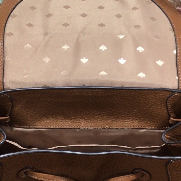 Kate Spade Leila Saffiano Leather Backpack Tan - Picture 10 of 10